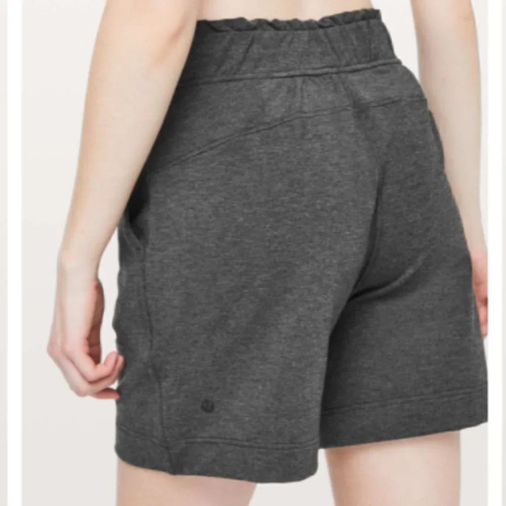 NWT Lululemon Hello Sunday Short Heathered Black